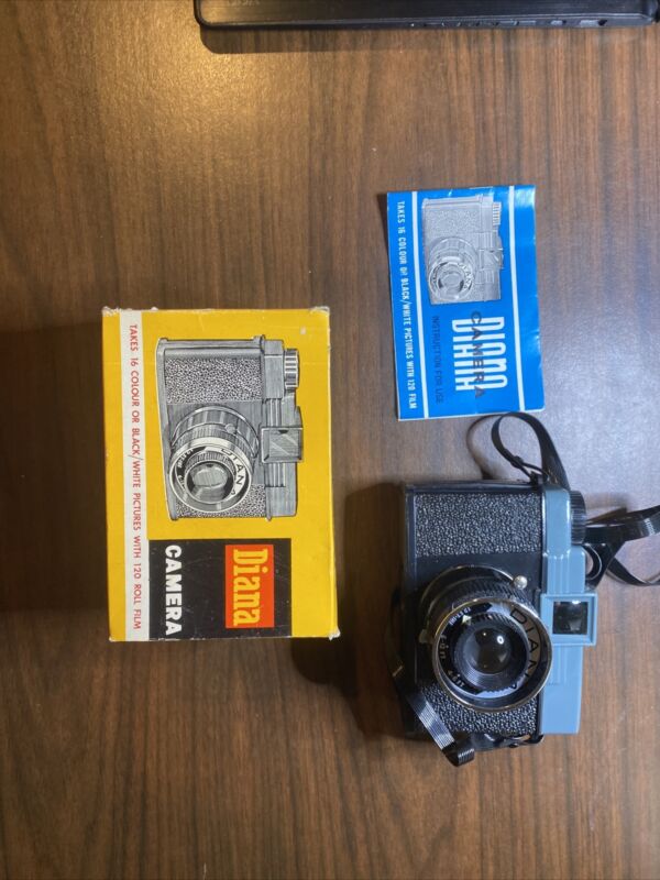 Vintage Diana Camera With Box And Manual