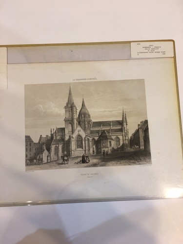 Antique Print-  Alognes -NORMANDIE-FRANCE-Benoist-1852