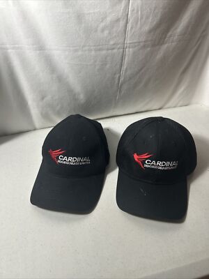 Cardinal Dedicated Delivery Logistics Adjustable Strap Hat Lot Of 2
