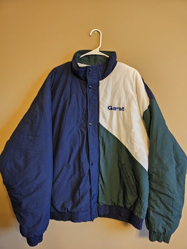 Vintage Mens Swingster Garst Seed Company Puffer Jacket XL