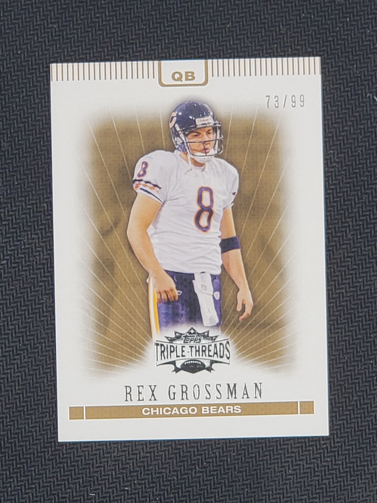 2007 Topps Triple Threads Gold Chicago Bears Football Card