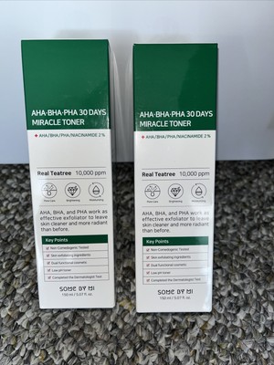 2x Some By Mi AHA BHA PHA 30 Days Miracle Toner 150ml Sensitive Skin U.S SELLER