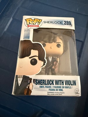 Funko Pop Sherlock With Violin #289 2013 Sherlock BBC New with Wear on Box hj51
