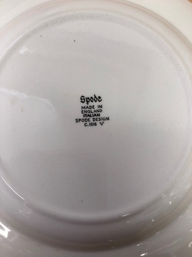 SPODE BLUE ITALIAN ROUND SERVING DISH PLATE 8.IN WIDE