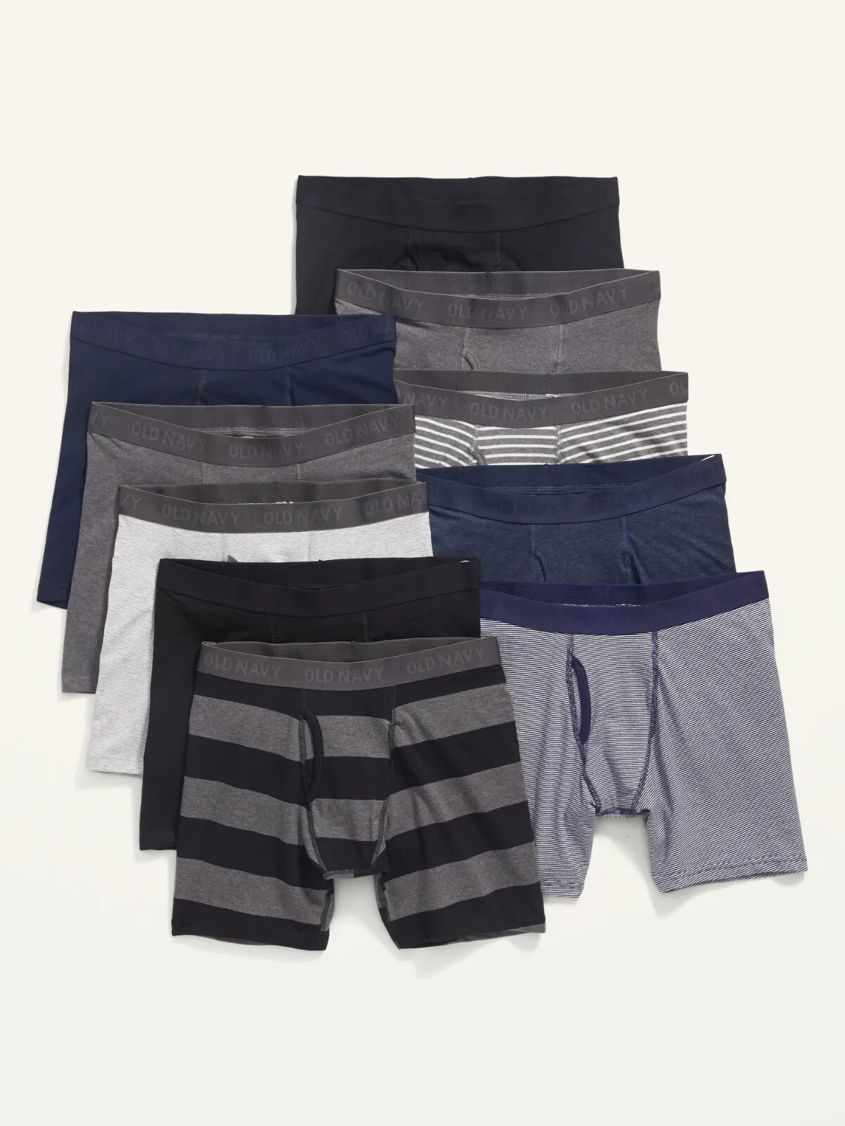 

Мужские трусы-боксеры NWT Old Navy, мягкие, со встроенными гибкими трусами, 10 шт., маленькие, Ассорти