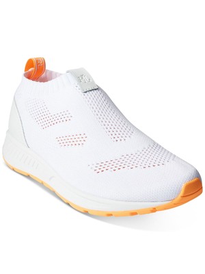 

Женские кроссовки LAUREN RALPH LAUREN White Back Kacie Slip On Athletic Running Shoes, Белый, 802852906001