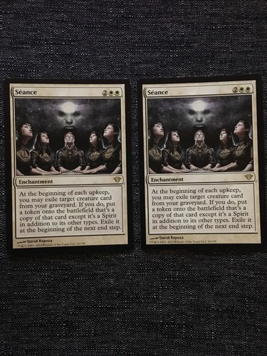 Seance 2x FOIL DKA MTG Dark Ascension Rare NM white Seance 2x FOIL DKA MTG Dark Ascension Rare NM white