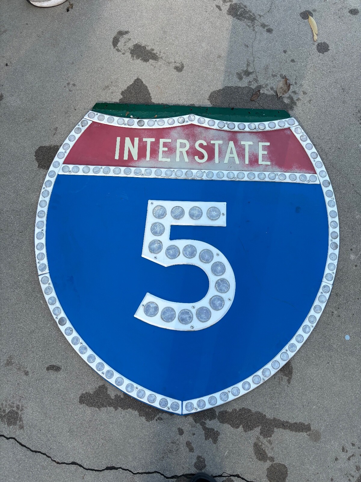 interstate carifornia 5 アルミ看板 interstate carifornia 5