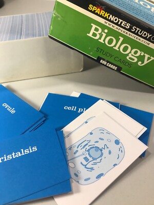 SPARKNOTES 600 Subject Biology Study Cards For Flash Review 3'' x 2'' 
