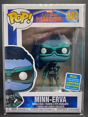 Funko Pop Captain Marvel-MINN-ERVA  #487 Limited Edition w/ Protector