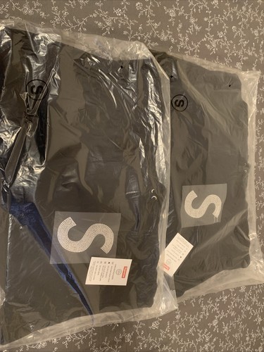 Pre-owned Supreme Swarovski S Logo Hooded Sweatshirt Black Size S 100% Authentic ✅✅