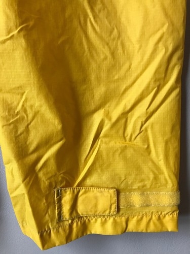 L L Bean Kids Boy Girl Yellow Wind Rain Pants Hiking Hi-Vis Nylon Sz L 14-16 EUC