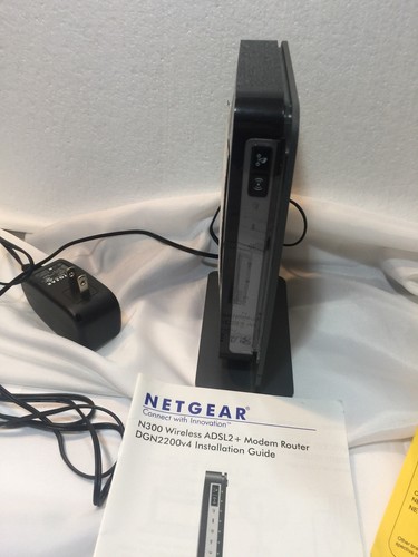 Netgear N300 Wireless ADSL2 + Modem Router DGN2200v4 DSL Cable Fiber