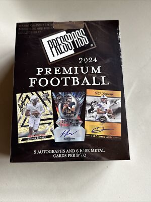 2024 Leaf Press Pass Premium Football Sealed Hobby Box *BEST PRICE GUARANTEE*