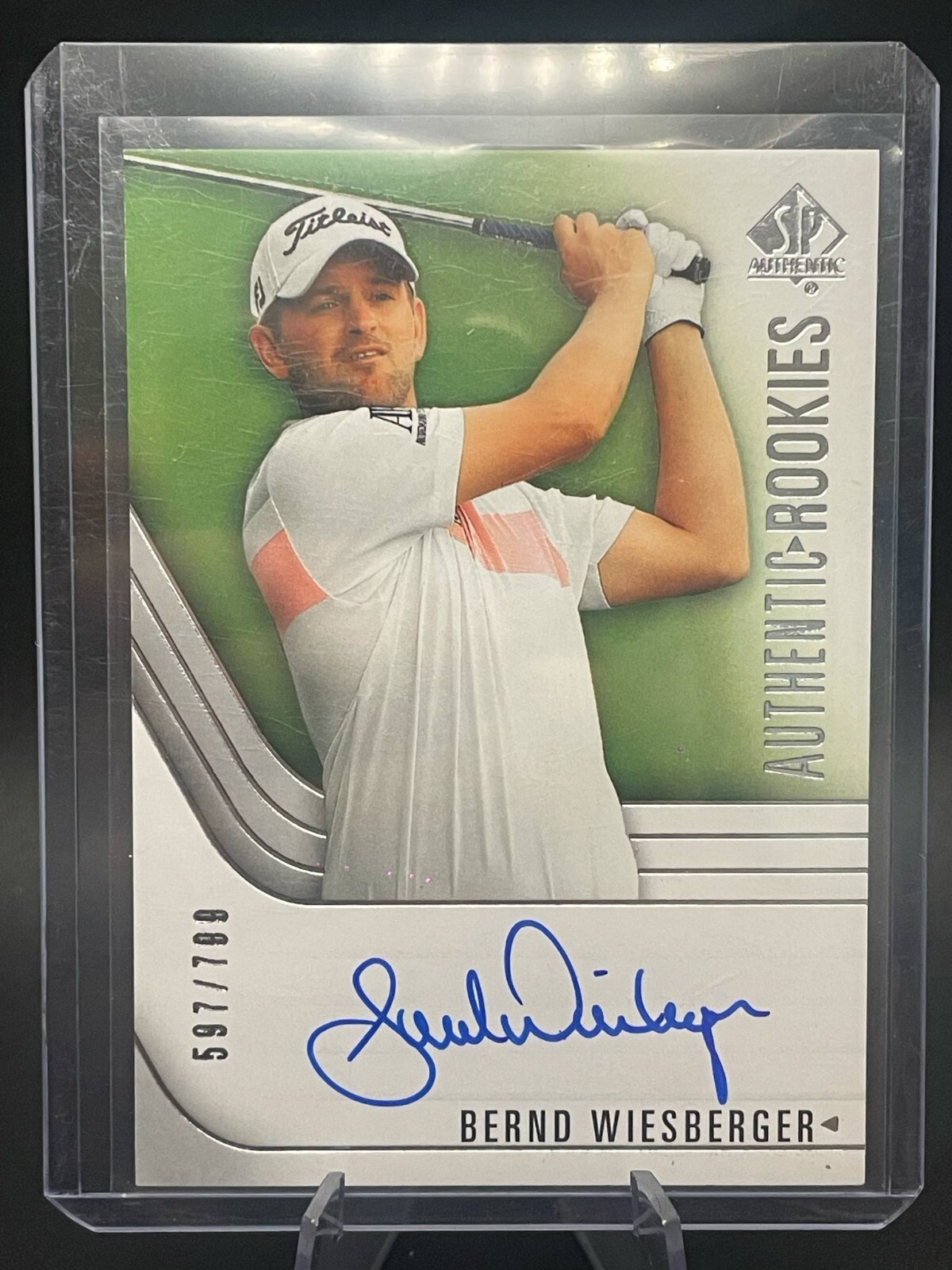 Bernd Wiesberger 2021 SP Authentic Rookies Auto /799