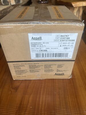 Case of 1000 Ansell Microflex 92-134 Thin Versatile Nitrile Gloves Small