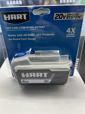 BRAND NEW SEALED HART 20V 4Ah LITHIUM ION TOOL BATTERY PACK HPB30 FREE SHIPPING