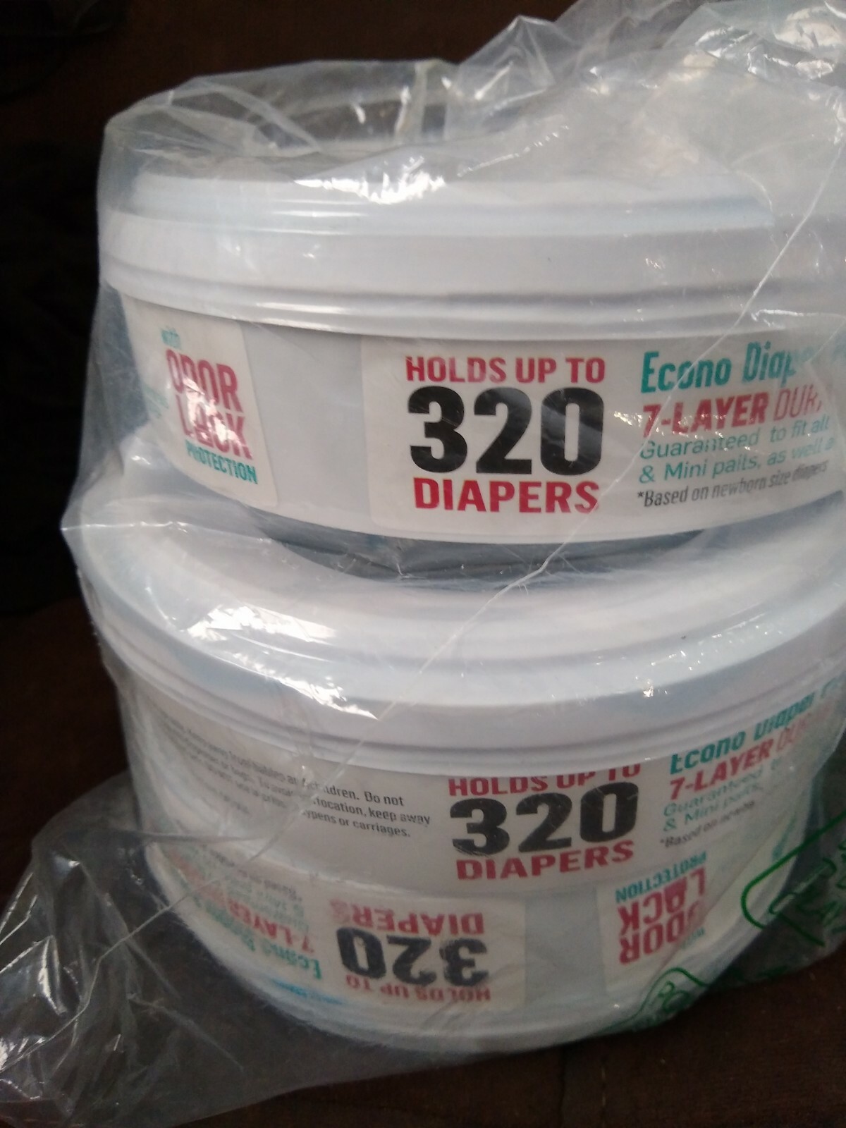 Econo Diaper Pail Liner Refills pack of 3