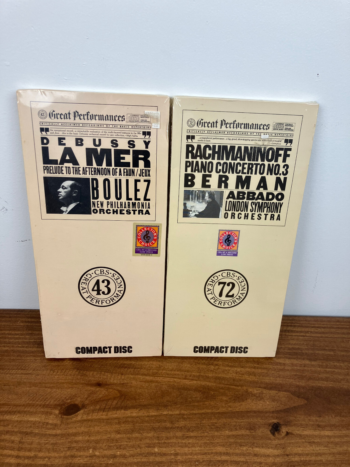 CBS Great Performances CD - Classical LONG BOX Lot - Debussy