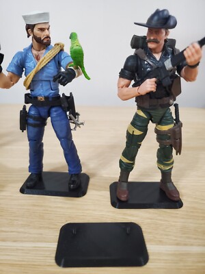 (LOT of 10) GI Joe Classified Custom Figure Stands Black - FREE SHIPPING