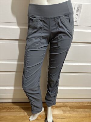 EUC Lululemon Quick Step Pant Size 4 Blurred Grey Dance Studio Cinch Hem