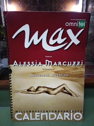 CALENDARIO ALESSIA MARCUZZI 1998 MAX, FOTOGRAFATA DA ANDREAS