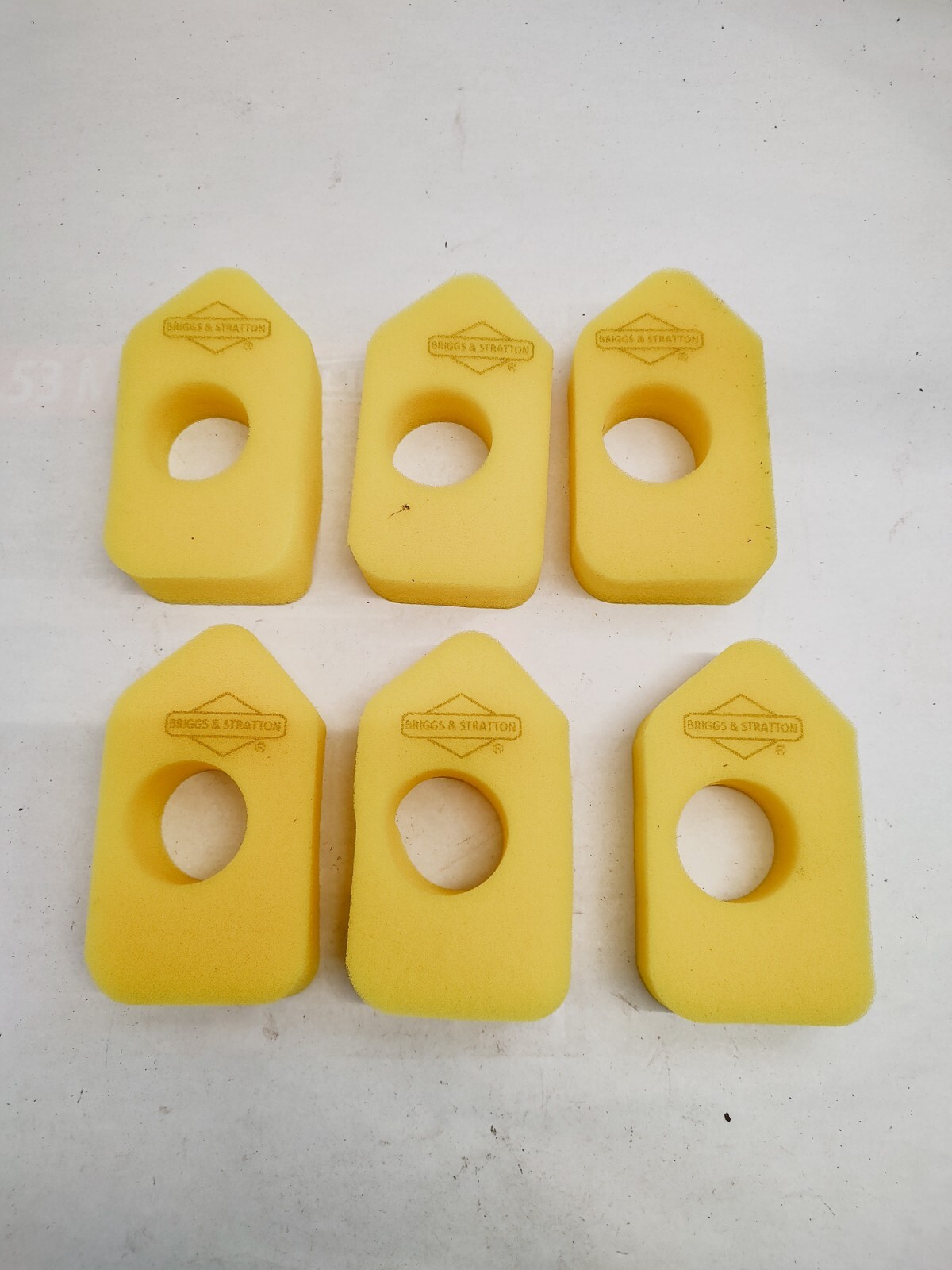 Briggs & Stratton 4216/698369 Schaumstofffilter – 6er Pack, Für Classic, Sprint & Quattro Motoren