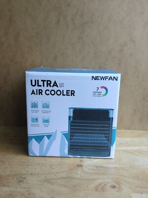Newfan ultra air cooler- 3 Speed- 7 Color LED Lighting- NEW In Box