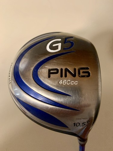 クラブ PING Ping G5 driver, 10.5° loft, 45.5” long, Graffaloy ProLaunch Blue