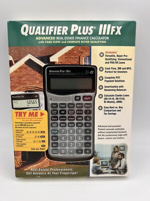 Calculated Industries Qualifier Plus III Fx Adv Real Estate Finance Calculator