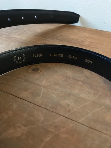 vintage snakeskin belt