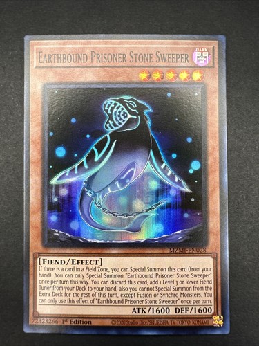 Yu-Gi-Oh! TCG Earthbound Prisoner Stone Sweeper MZMI-EN028 1st Edition Super NM