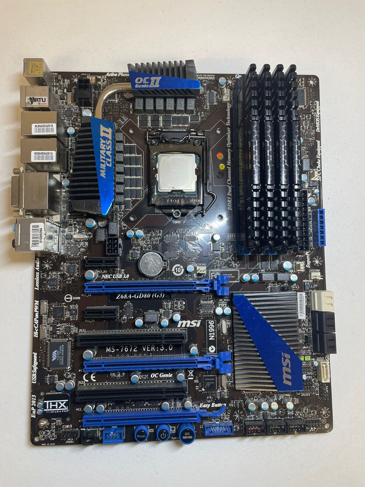Z68a Gd80 G3 Msi Z68a MSI Z68A-GD80 (G3) LGA1155 ATX