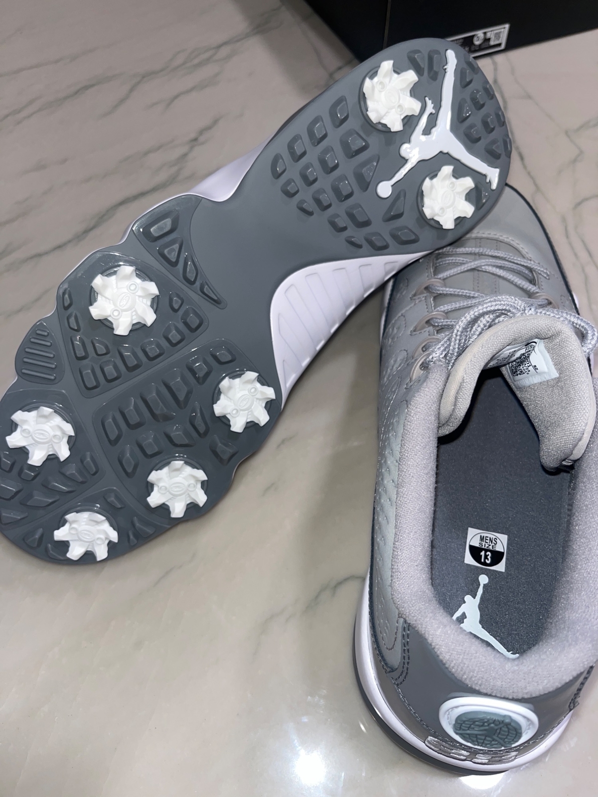 NIKE NIKE AIR JORDAN 9 IN MEDIUM GREY/ WHITE-COOL GREY 13 WITH BOX MENS