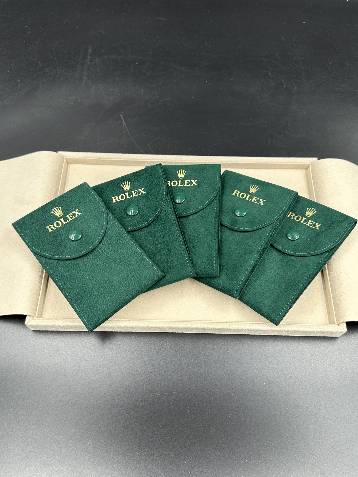 5 Rolex Green Velvet Travel/Service Pouch ref 4447844.719514 | eBay