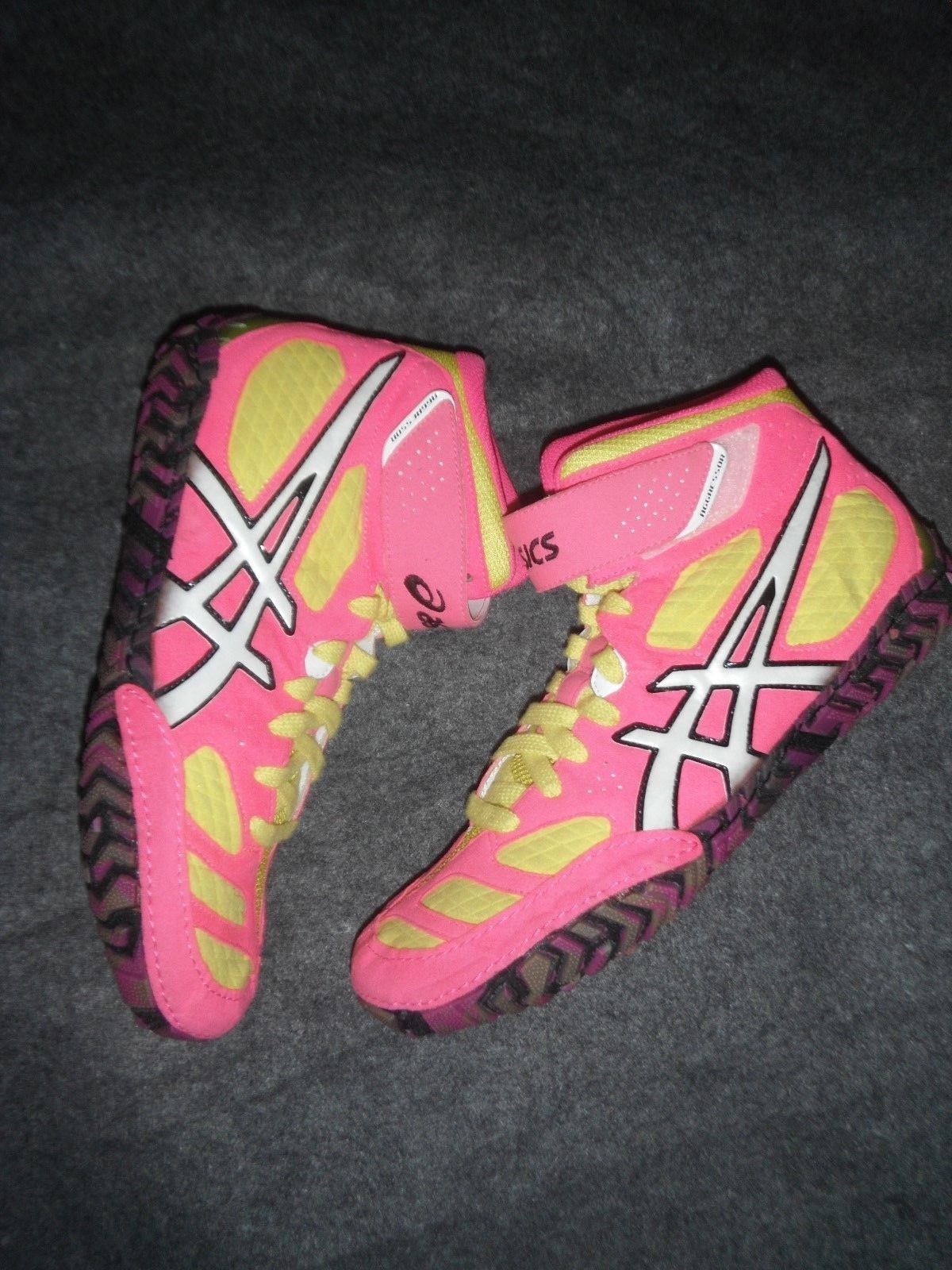 Asics Aggressor Sample Wrestling Shoes (Pink Lemonades) RARE
