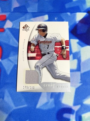 2005 Upper Deck SP Collection - SP Authentic Materials #24 Craig Biggio /199...