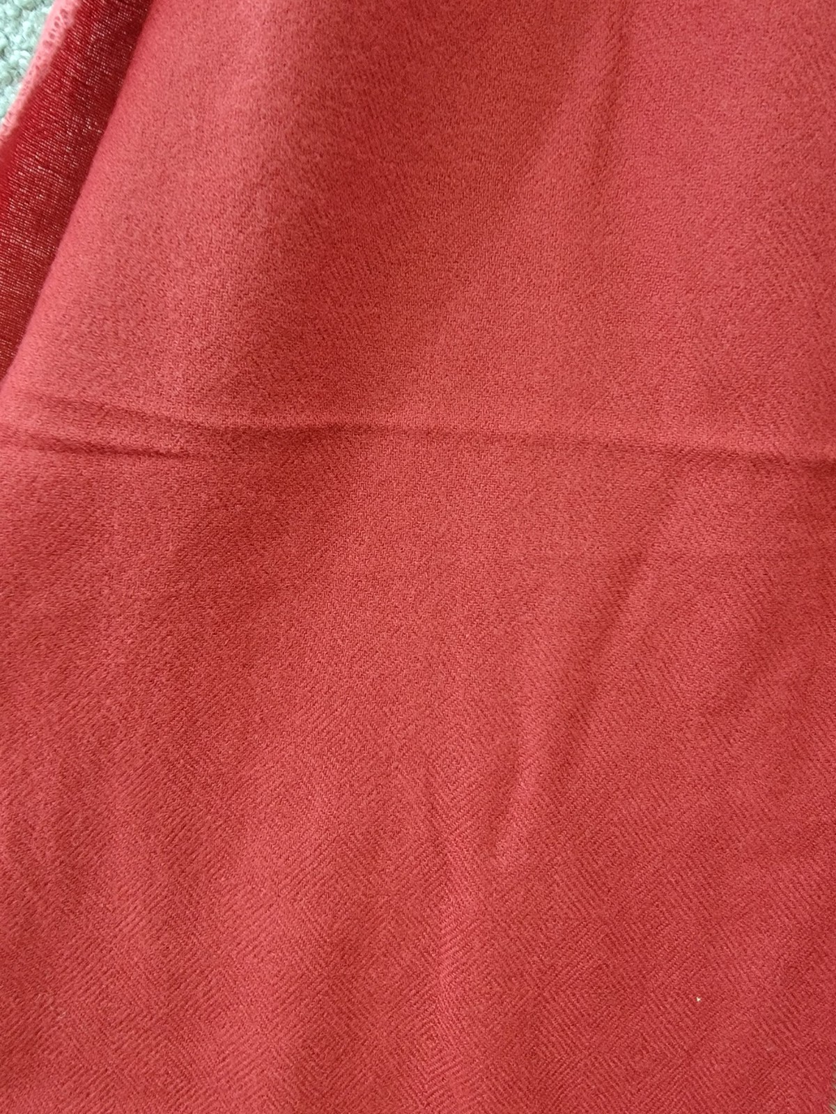 Style & Co Fringe Detail Solid Soft Wrap One Size Red - Picture 4 of 12