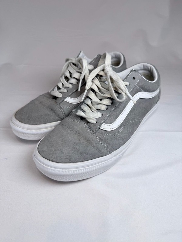 Vans Unisex Old Skool Grey Suede Sneakers Size Men's 8.5 / Women's 10 Y2K