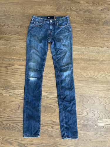 Women’s NOTIFY Made in Italy Distressed Bamboo Jeans-Blue-Size 27 Tall