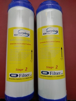 iSpring Gac Carbon Filter Water - FG15 - New - Unopened - 2 Pack