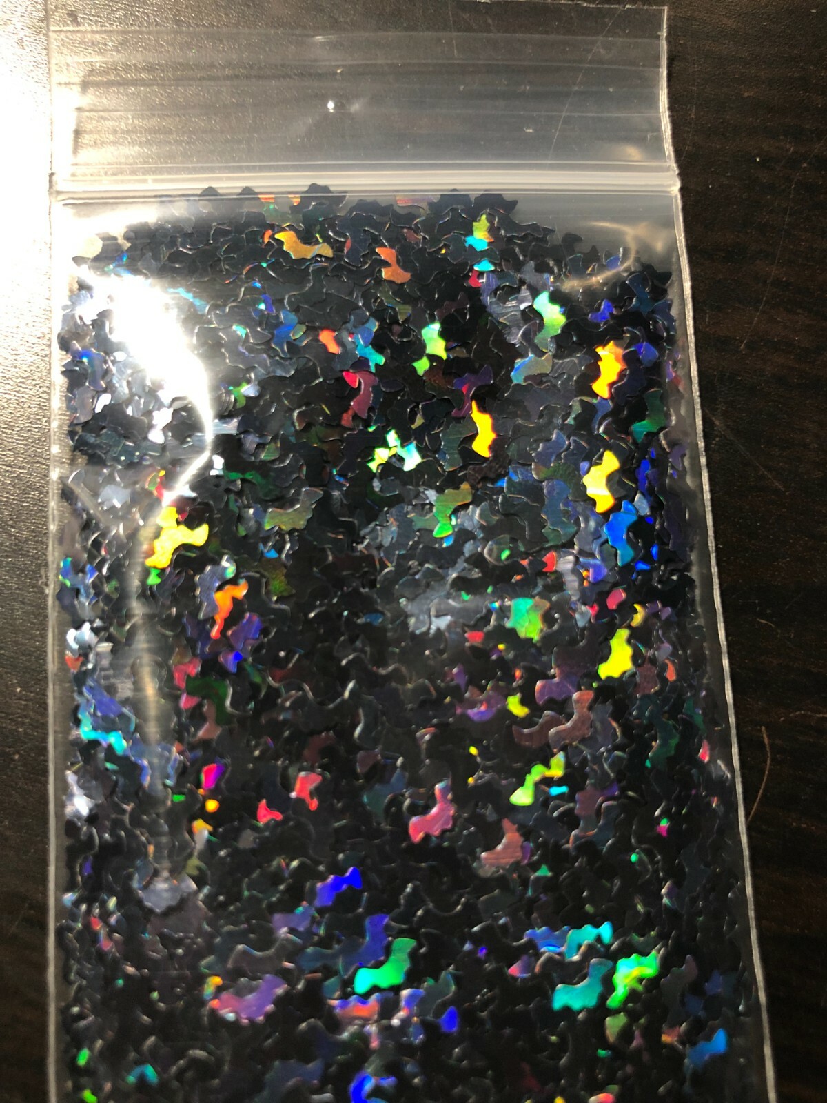 holographic Bat Shape Glitter Solvent Resistant~Acrylic Nails~Nail Art~USA