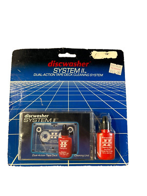 Discwasher System II Dual Action Tape Deck Cleaner Vintage 1986 New NIB Sealed