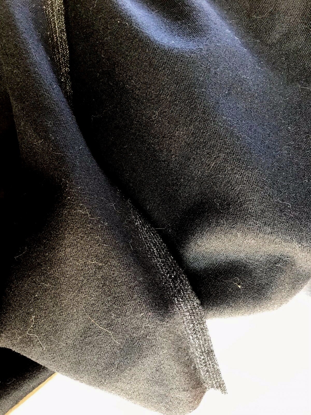 deep navy finest wool worsted fabric yardage quality fresh VINT. 1 yds+ x 60