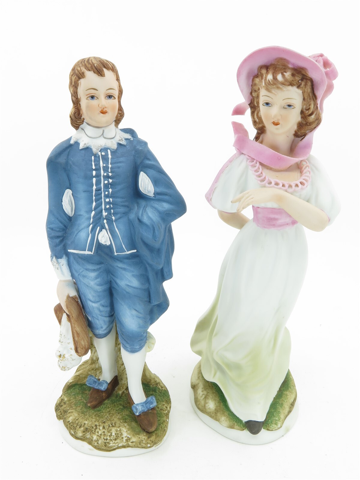 Vintage Lefton Pinkie & Blue Boy Porcelain Limited Edition