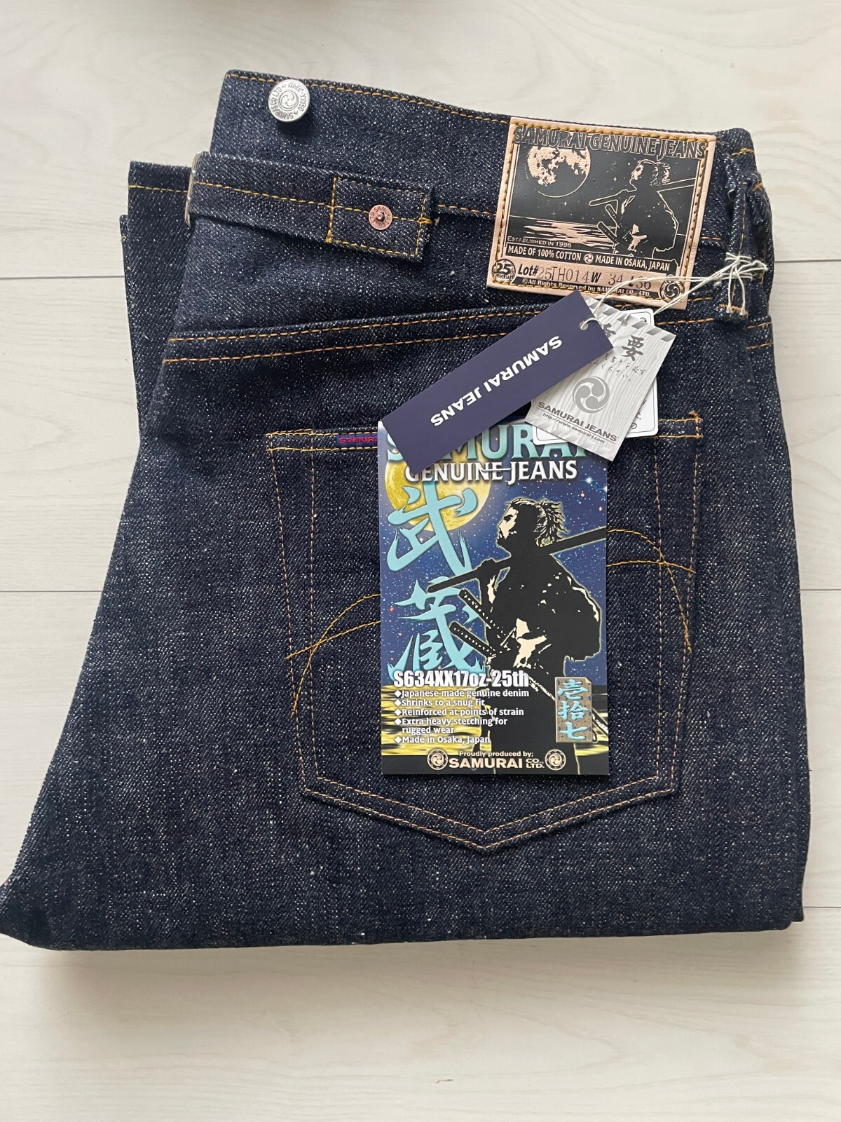 SAMURAI JEANS S634XX 17OZ 25TH MUSASHI SELVEDGE JEANS Indigo SAMURAI JEANS S634XX 17OZ 25TH MUSASHI SELVEDGE JEANS Indigo
