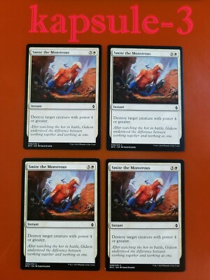 4x Smite the Monstrous | Battle for Zendikar | MTG Magic Cards