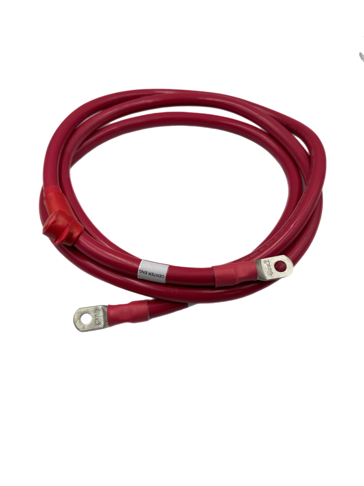 Pacer 2/0 Gauge Copper 9'  Red  Battery Cable 3/8" Lugs