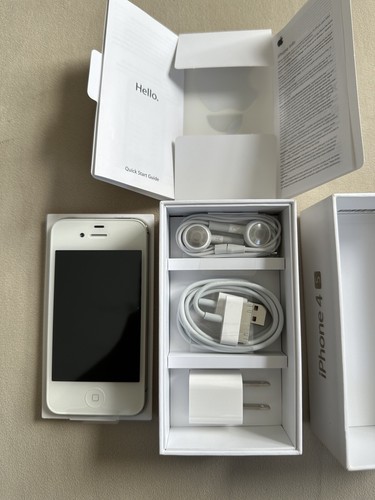 Apple iPhone 4S White 16GB- Factory New Open Box With Original Apple Accessories Apple iPhone 4S White 16GB- Factory New Open Box With Original Apple Accessories