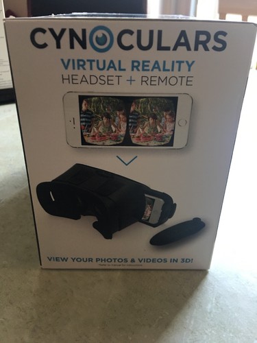 Cynoculars 3D Movie Virtual Reality Headset Wireless Gaming Remote As Seen On TV